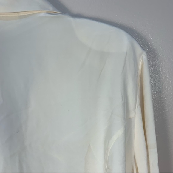 Christie & Jill VTG 100% Silk Cream Jacket Blouse - Picture 11 of 13